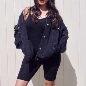 Audrina Denim Jacket (Black)